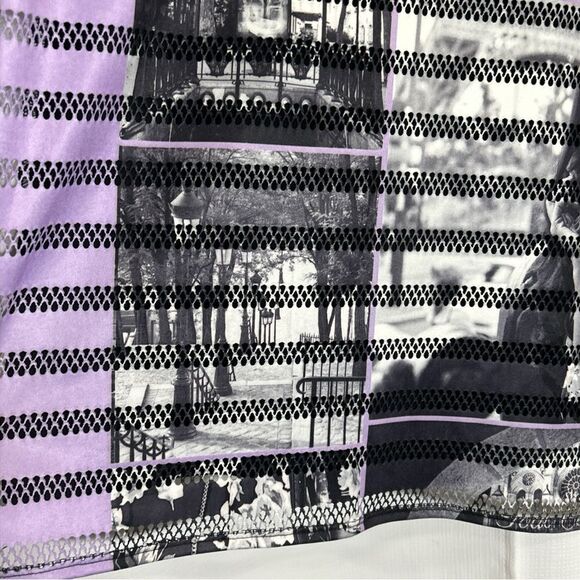 NWT Style & Co Woman Black Purple Lined Top Size 2X - Picture 5 of 10